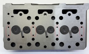 Zylinderkopf für D1402 mit Ventile + Wasserlöcher